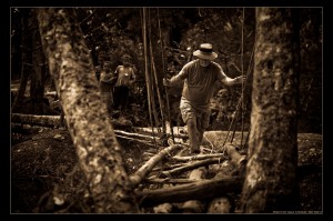 Heart-pounding Bridge Crossing