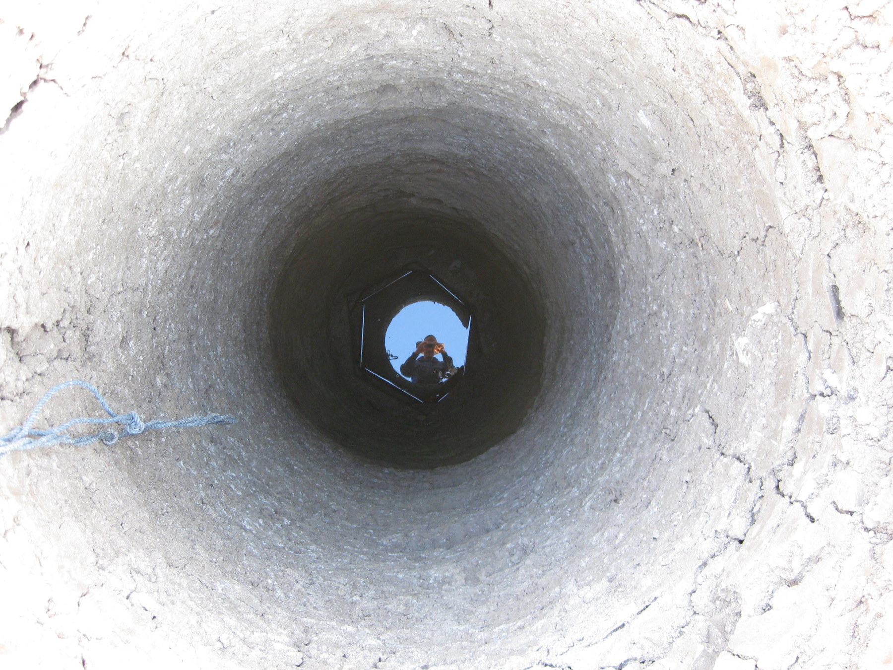 Digging out a dry well