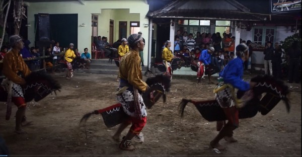 a local dance where they are calling on spirits