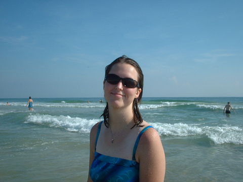 Heather enjoying some time away from study
