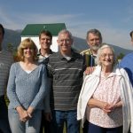 Phil with mom and siblings after father's funeral