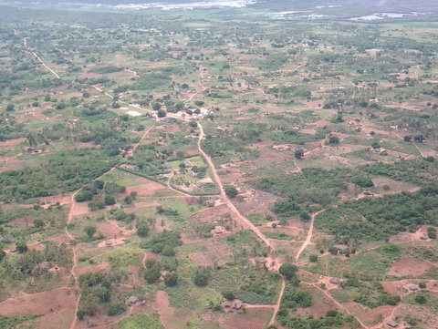 FLYING INTO THE VILLAGE