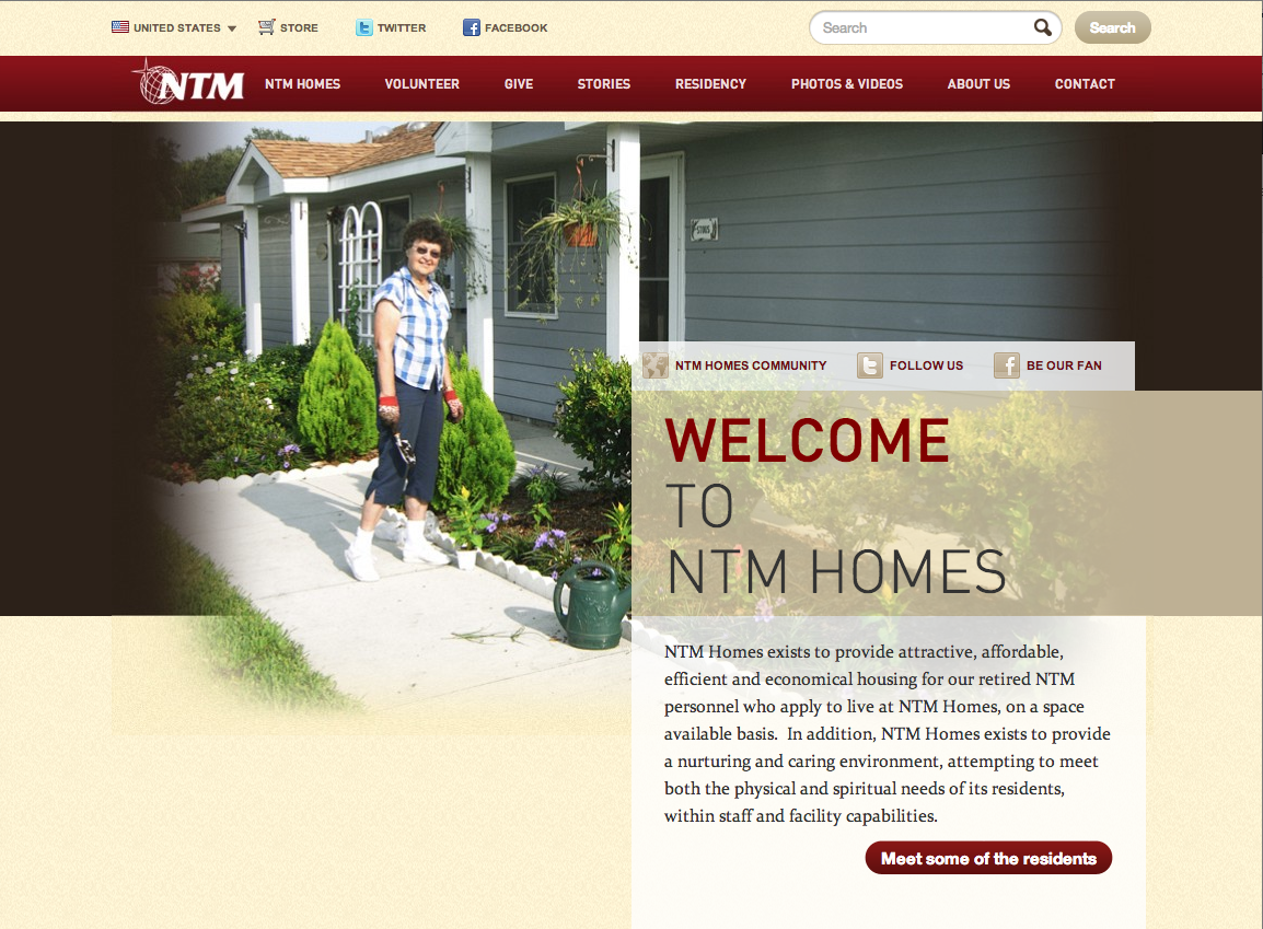 NTM Homes website