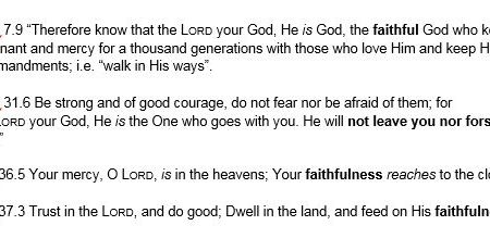 Faithful to be faithful…GOD IS!