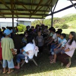 I'wak gathered to hear the word of God.