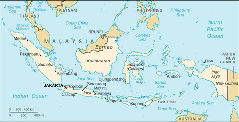Indonesia...Papua is the farthest east province, previously called Irian Jaya