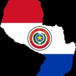 FLAG-MAP OF PARAGUAY