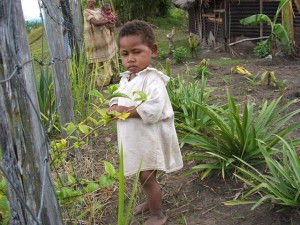 a little girl from Papua New Guinea