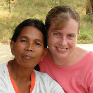 This picture of Tisi and Ginger was taken the day we left the village in April 2010.
