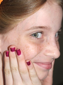 Abigail and her nails Abigail and her nails