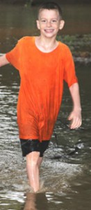 Luke in the water