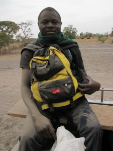 Speaking of dust, he was clean and had on black pants before we started that 45 minute ride to find the bus.