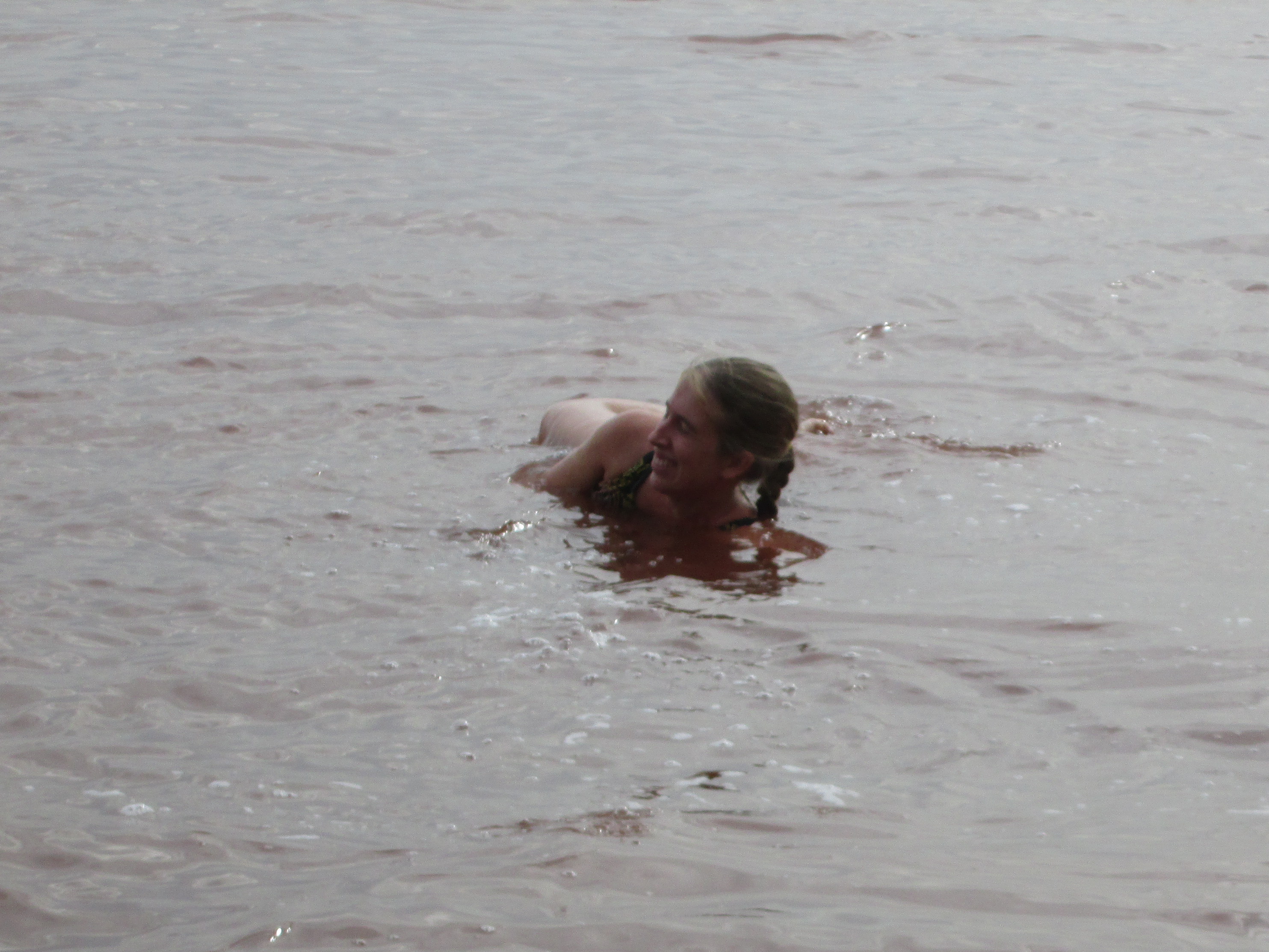 Swimming in the Dead Sea?  Almost check.