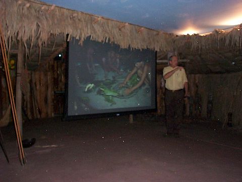 Missionary Greg Sanford explaining Yanomamo worldview.