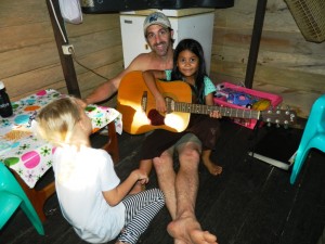 First Guitar Lessons With Dad
