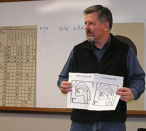 Vic teaching Phonetics