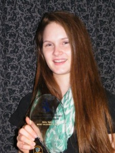 Abby's volleyball award