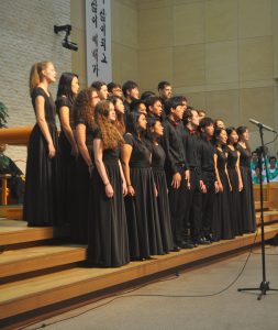 Concert Choir in Korea last year